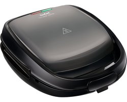 Tefal SW 341B Snack Time Wafel-/Sandwichmaker Zwart/Grijs