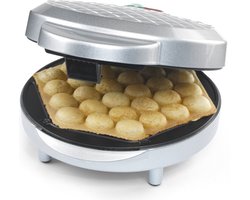 Treb 99361 - Bubbel wafelmaker met indicatielampje en anti-aanbaklaag - Zilver