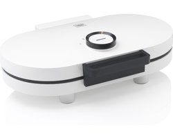 Trebs Wafelijzer 13120 - Dubbel hartvormig - Wit