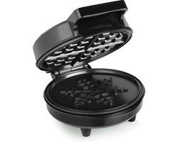 Tristar Wafelijzer WF-3086 - Wafelmaker voor 1 wafel - Sneeuwvlok wafel - Anti-aanbaklaag - Zwart