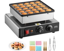 VEVOR 25-Delige Mini-Pannenkoekenmaker voor Commercieel Gebruik