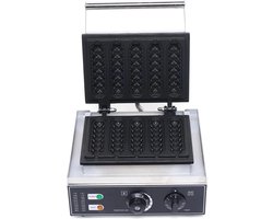 Vostara - Wafelijzer Voor 5 Wafels - Wafelmaker - Elektrische Wafelijzer - Corndog Verwarmer - Kook Vorm - Corndog Maker - 220V