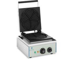 Wafelijzer - 1500 Watt - Hartvormig - Royal Catering