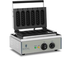 Wafelijzer - 1.550 watt - stick - maïshond - Royal Catering