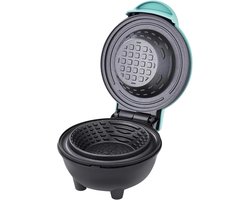 Wafelijzer - Een klein keukenapparaat dat gelijkmatig verwarmt, een elektrische antiaanbakwafelmaker Geschikt voor wafelhoorntjes, groen.
