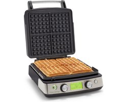Wafelijzer Glossy Black (incl. 2 sets wafelplaten)