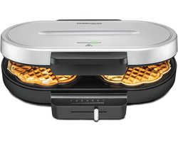 Wafelijzer met Dubbele Bakplaat en Traploze Bruining