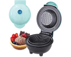 Wafelijzer - Mini Waffle Machine - Voor Zelfgemaakte Wafelkommen, Tortilla Bowls en Desserts - 350W - 220V - Compact Keukenapparaat