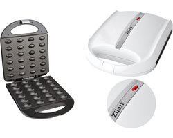 Zilan ZLN-2809 Notenkoekjesmaker - Wafelnootjes maker – 1400 W – Cake Pop Maker– Anti-aanbak & Cool-Touch – Wit