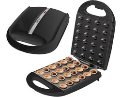 Zilan ZLN-2816 Notenkoekjesmaker XL - Wafelnootjes maker – 1600 W – Cake Pop Maker– Anti-aanbak & Cool-Touch – Zwart