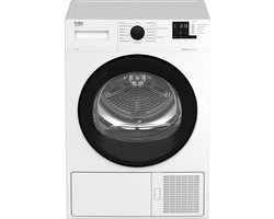 Beko DR81480 - Droger - Warmtepompdroger - Voorlader - 64 dB - 8 kg - Wit
