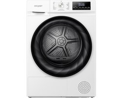 Exquisit TWP8080-010C - Wasdroger met C Label - Warmtepompdroger - 15 programma's - 8 Kilo - Allergie - Dons - 5 Jaar Garantie