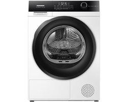 Heinner HHPD-HMK80IVFC+++ Warmtepompdroger 8 kg – Inverter Motor – Touch Control – Trommelverlichting – Baby Care & Wolprogramma – Schoenenrek – Wit – 5 Jaar Garantie