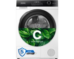 Heinner HHPD-HMK90IVFC+++ Warmtepompdroger – 9 kg – 14 programma’s – Touch Control – Schoendroogrek – Inverter – Kinderslot - Wit – 5 Jaar Garantie