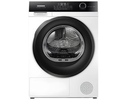 Heinner HHPD-HMK90IVFC+++ Warmtepompdroger – 9 kg – Energieklasse C – 15 programma’s – Touch Control – Inverter – Kinderslot - Wit – 5 Jaar Garantie