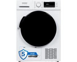 Heinner HHPD-M9G5PBKD++ Warmtepompdroger – 9 kg – 16 Programma’s – Anti-kreuk – Trommelverlichting – LED-display – Wit – 5 Jaar Garantie