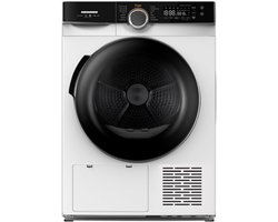 Heinner HHPD-M9K3A+++ Wasdroger - Warmtepompdroger 9 Kg – 14 Droogprogramma’s – LED-Display – Touchbediening – Anti-Kreuk – Kinderslot – Wit – 5 Jaar Garantie