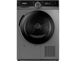 Heinner Warmtepompdroger - 9 KG - Wasdroger - 14 Programma's - Antikreukfunctie - LED display - Trommelverlichting - Antraciet