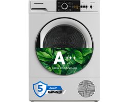Heinner Wasdroger - Warmtepompdroger - 8 KG - 15 Programma's - LED Display - Trommelverlichting - Wit
