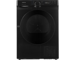 Inventum VDW9030B - Warmtepompdroger - 9kg - 14 programma's - UV-licht - 65 dB - Wasdroger - Zwart