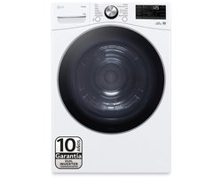 LG RH18U8AVCW warmtepompdroger 18 kg met Dual Inverter Heat Pump, AI Dry en Sensor Dry voor energiezuinig en gelijkmatig drogen, Auto Cleaning Condenser en EcoHybrid. ThinQ slimme bediening. Energieklasse A+++