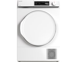 Sharp KDNHA8S6PWEBX- warmtepomp droger – 8 kg – energie label E – 15 programma’s – LED binnenverlichting – wit
