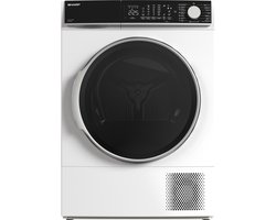 Sharp KDNL2S9W2BE - warmtepomp droger - 12KG - 15 programma's - trommelverlichting - WIT