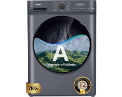 CHiQ CW07123863AX - Wasmachine - 7 KG - Space Pro - 16 programma's - AI Smart - Stoomwassen & Quick Wash - 12 jaar garantie op motor - A