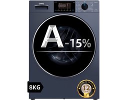 CHiQ CW8728X - Wasmachine - 8 KG - Space Pro - 16 programma's - AI Smart - 12 jaar garantie op motor - Energieklasse A-15%
