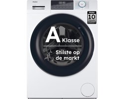 Haier HW80-BP14929A-S - Wasmachine - 8kg - A - Extra stil (70 dB) - Stoombehandeling - Antibacteriële Behandeling (ABT) - 16 programma’s- 10 jaar garantie op onderdelen