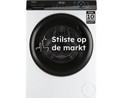 Haier HW90-B14939 -De stilste wasmachine op de markt - 9kg - A- Stoombehandeling - Antibacteriële Behandeling (ABT) - 16 programma’s- 10 jaar garantie op onderdelen