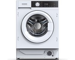 Heinner HWM-BI814IVA+++ Inbouw Wasmachine 8 kg – Stoomfunctie – Digitaal Display – 1400 tpm – Energieklasse A – Inverter – Trommelreinigingsprogramma – Wit