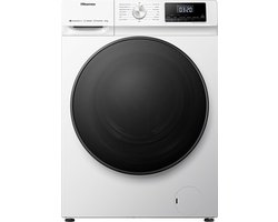 Hisense WFQA9014EVJMW - Wasmachine - Voorbelading - 9 kg - 1400 RPM - Zwart, Wit - A label - 72 dB