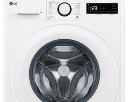 LG GC3R309S3 wasmachine 9 kg met AI DD voor slimme en zorgzame bewegingen, hygiënisch wassen met stoom, 6 Motion voor de beste stofverzorging en stille Inverter Direct Drive motor. Energieklasse A-10%