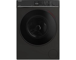 Sharp ESNFL014CBNA2BX - wasmachine - 10 Kg - energie label A - automatisch doseersysteem - wifi - mat zwart