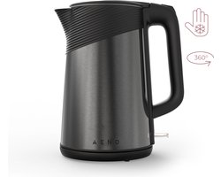 AENO EK3 waterkoker - 1,7L - 2200W - 360 graden draaibaar - Droogkookbeveiliging - indicatielamp - Ingebouwde haspel - AISI 304 staal - Zwart