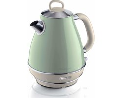 Ariete 2869/04 - Vintage waterkoker - 2000W - 1,7 liter inhoud - draadloos - Groen