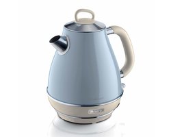 Ariete 2869/05 - Vintage waterkoker - 2000 Watt - 1. 7 liter inhoud - draadloos - blauw