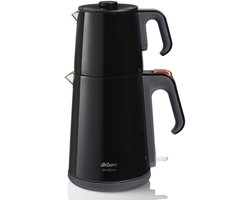 Arzum Elektrische Theepot AR3080-0100 | Zwart - 1.8L + 1.2L - Led-indicator - 360° basis - 1650 W