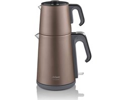 Arzum Elektrische Theepot AR3080-1100 | Earth - 1.8L + 1.2L - Led-indicator - 360° basis - 1650 W