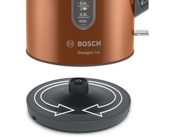 Bosch TWK4P439 DesignLine - Waterkoker - Koper / Zwart