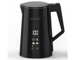 CoolHome Waterkoker met Temperatuurregeling 1.7 Liter - Touch Control en 360° draaibaar - 40°C voor babyvoeding - Warmhoudfunctie - Elektrische Waterkoker 2200W