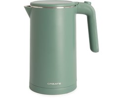 CREATE - 1 L elektrische waterkoker met temperatuurregeling - 1000W - Groen - KETTLE STUDIO PRO