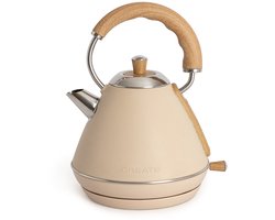 CREATE - Waterkoker 1 L - 1200 Watt - RVS - BPA vrij - Elektrisch - Antikalk - KETTLE RETRO M