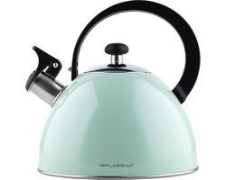 Florina Brillo fluitketel 2,5L voor alle warmtebronnen - Waterketel  -  Mint groen