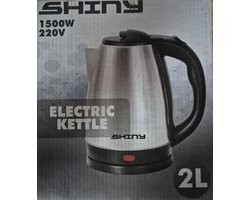 Geborsteld RVS waterkoker 1500watt / 2 liter