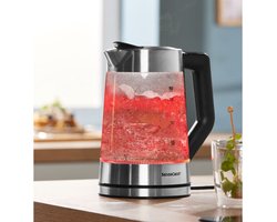 Glazen waterkoker 1,7 l - temperatuur instelbaar - warmhoudfunctie
