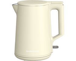 GoudenGracht Waterkoker - 2200 W - 1,7 Liter - Modern Design - Dubbelwandig - Beige