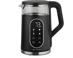 HomeShift® Waterkoker met Temperatuurregeling - Warmhoudfunctie - Dubbelwandig - Elektrisch - 1,7 Liter - 2200W - Zwart