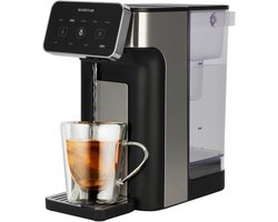 Inventum HWD725B Heetwaterdispenser - Inhoud 2 liter - 45°C tot 100°C - Touch Display - BPA vrij - Waterkoker - Heetwatertap - Antikalkfilter - 2600 watt - Zwart/RVS
